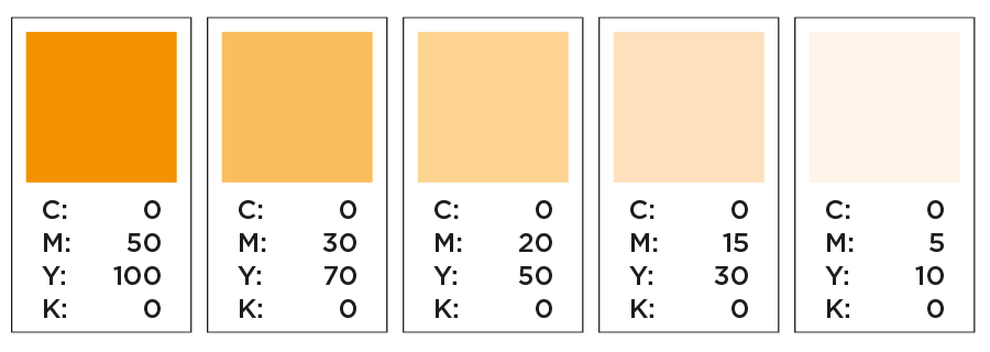 CMYK Oranges and Browns