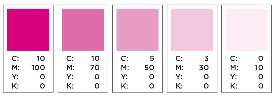 CMYK Pinks