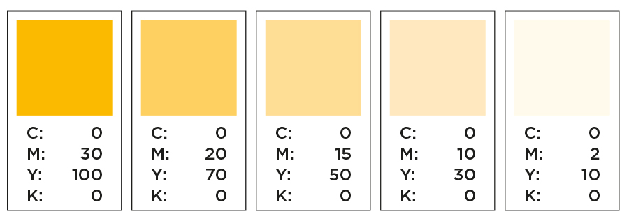 CMYK Yellows and Greens