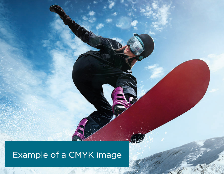 Example of the same image set to CMYK