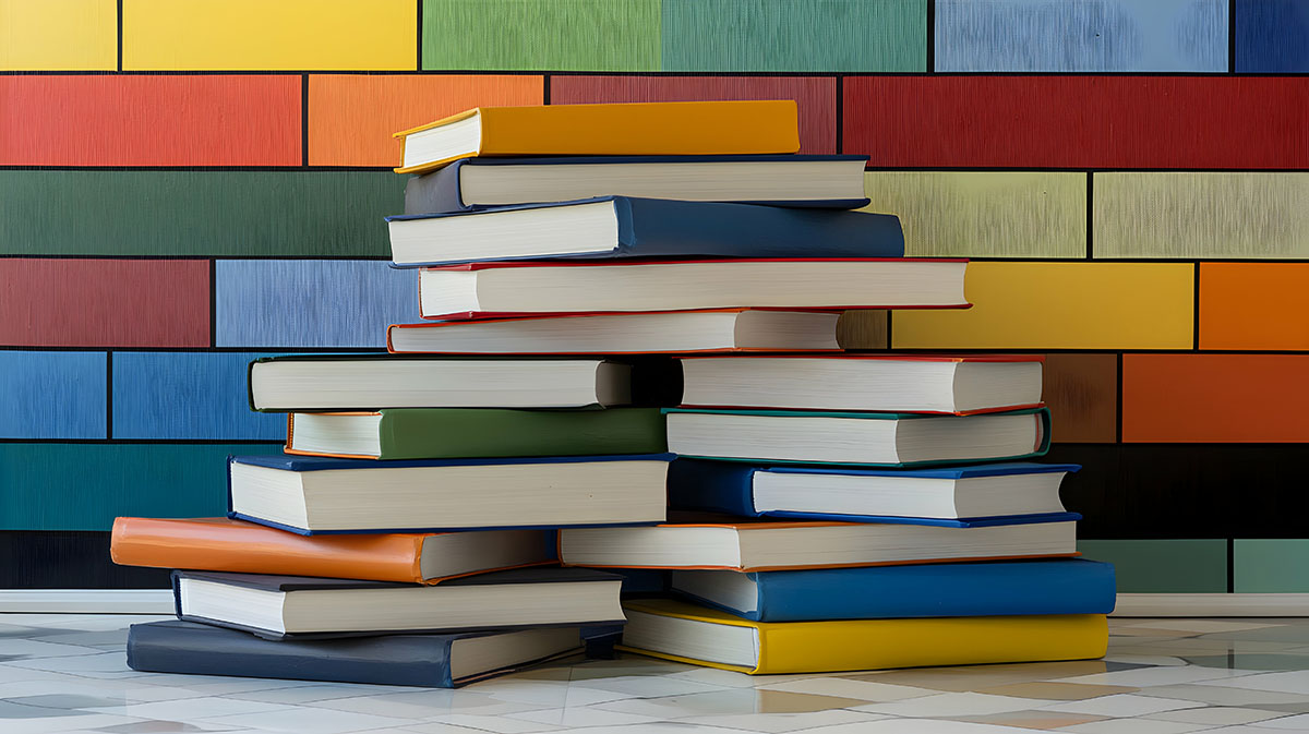 a pile of books